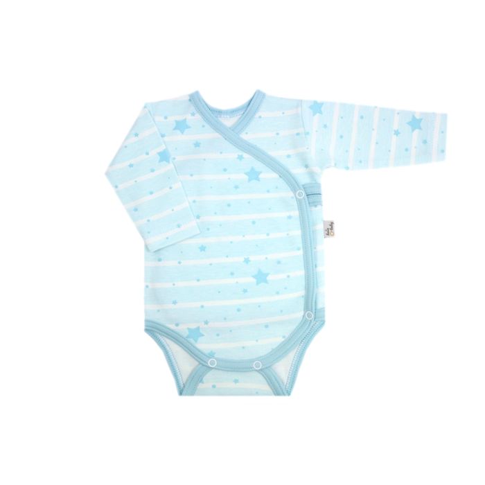 Bodijs ar garām piedurknēm "Galaxy blue"