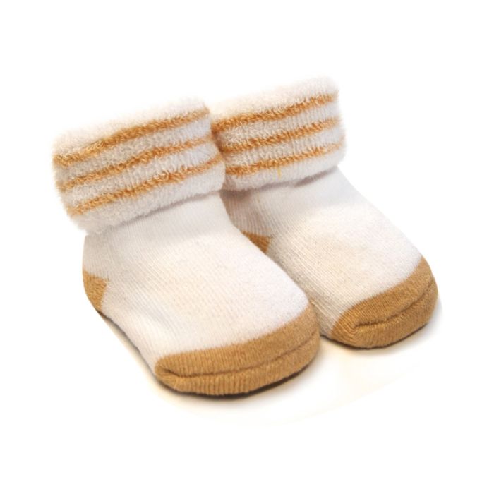 Kokvilnas zeķītes mazuļiem 0-6mēn.bēšs