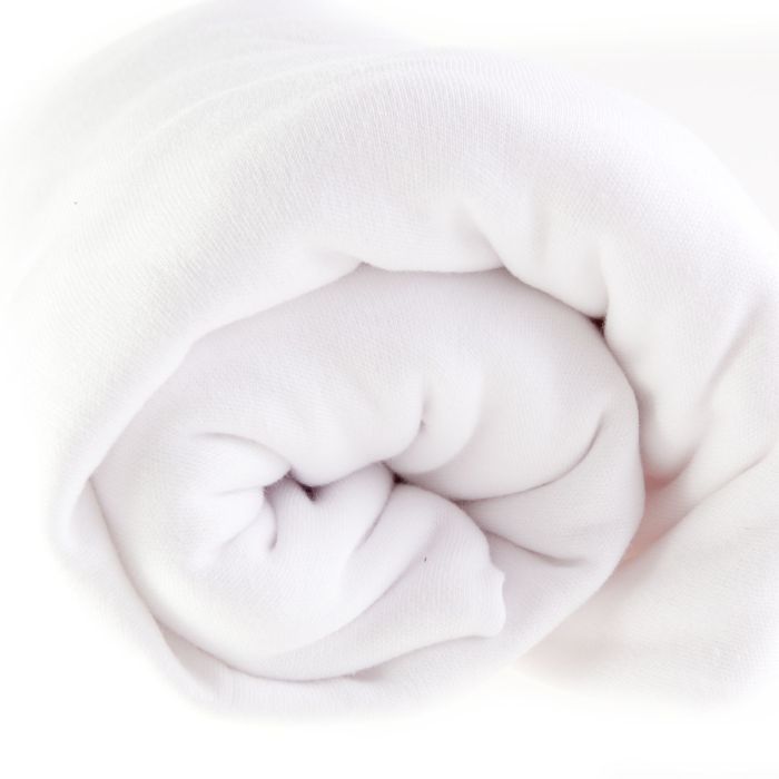 Bērnu palags ar gumiju, balts "Jersey"