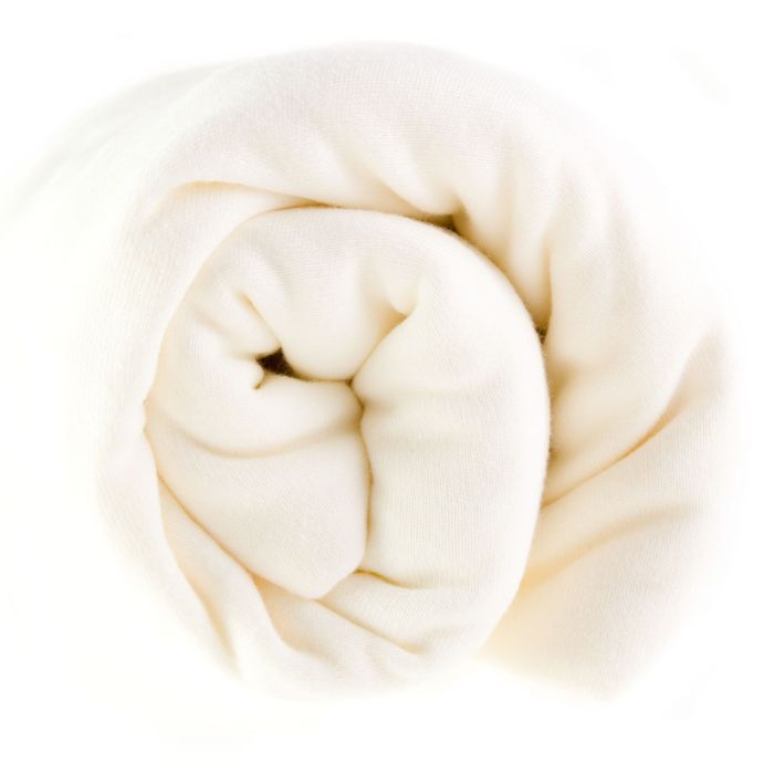 Bērnu palags ar gumiju, gaiši dzeltenīgs "Jersey" 