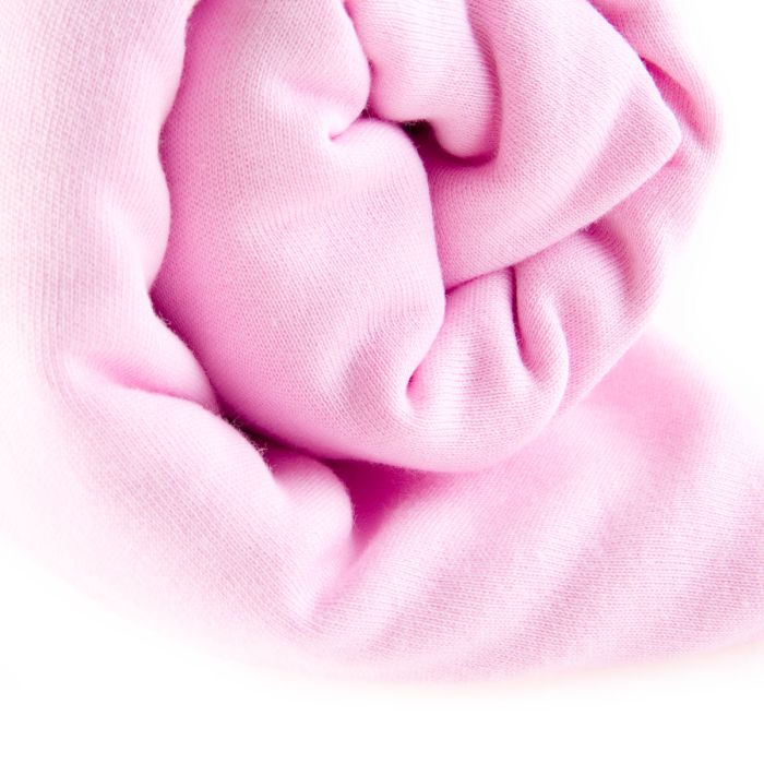 Bērnu palags ar gumiju, rozā "Jersey"