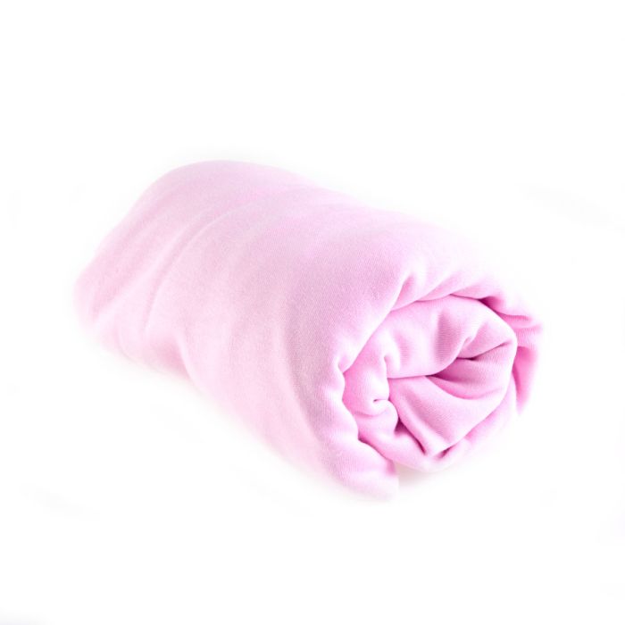 Bērnu palags ar gumiju, rozā "Jersey"