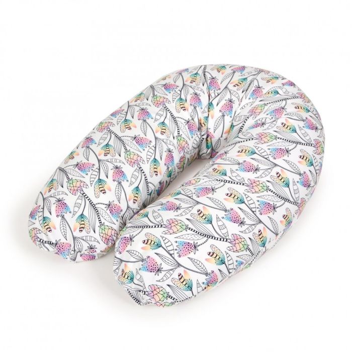 Barošanas spilvens, pakavs 190 cm "Flowers" 