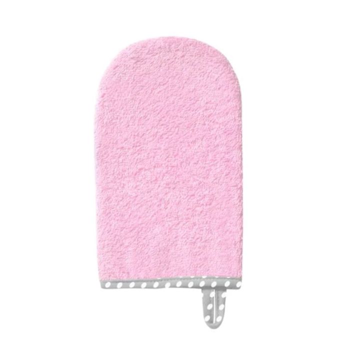 Cimdiņš frotē bērna mazgāšanai BabyOno rozā