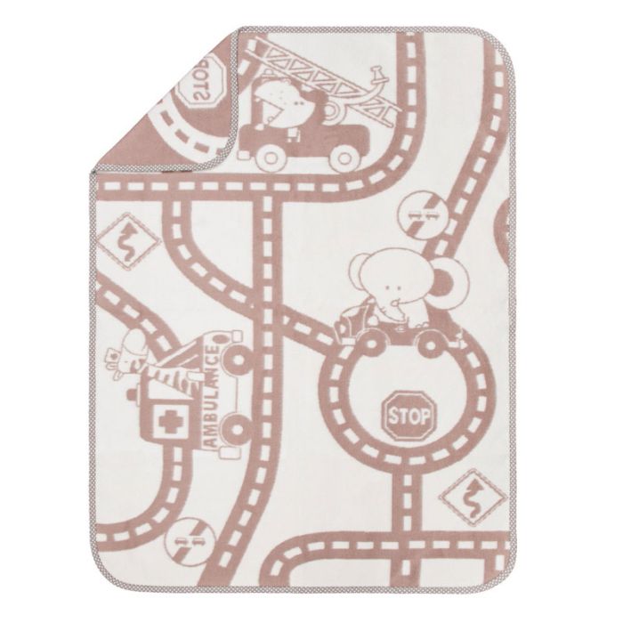 Kokvilnas pleds "Town" 100x75cm brūnas krāsas