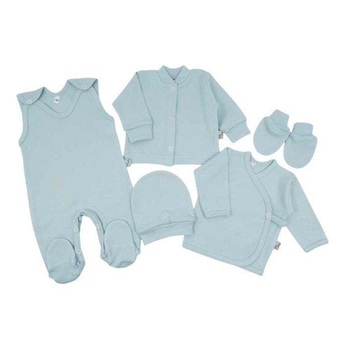 Bērnu komplektiņš no 5 daļam "Blank mint"