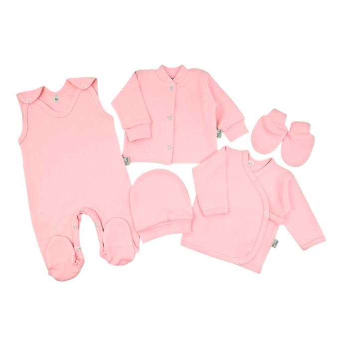 Bērnu komplektiņš no 5 daļam "Blank candy pink"