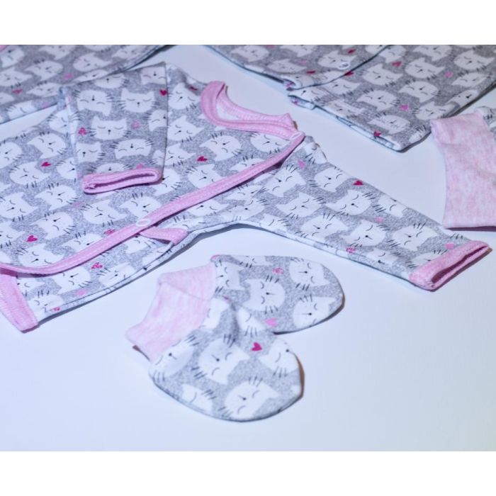 Bērnu komplektiņš no 5 daļam "Kitty" rozā