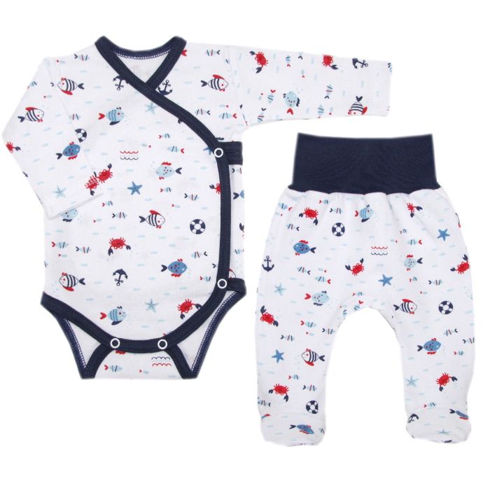 Bērnu komplektiņš no 2 daļam "Crabs navy" 