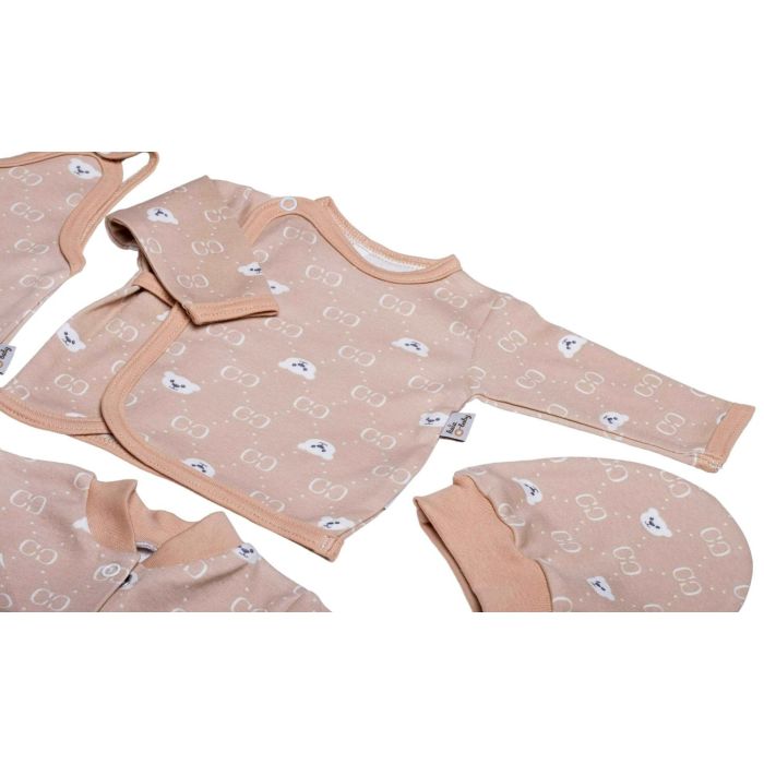 Bērnu komplektiņš no 5 daļam "Bear glamour beige"