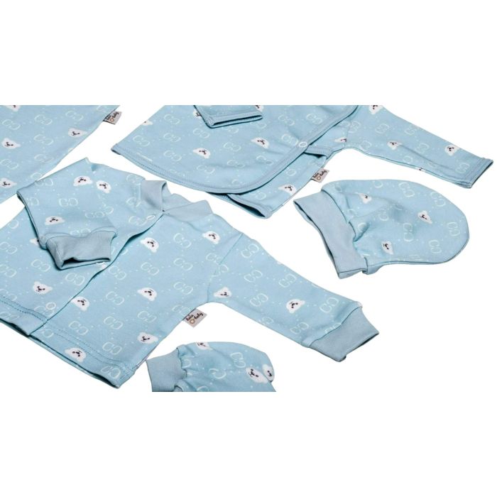 Bērnu komplektiņš no 5 daļam "Bear glamour mint"