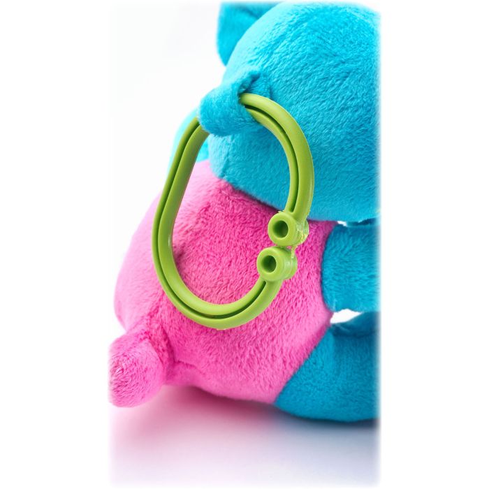 Mīksta izglītojoša mantiņa "Zilonītis" ar vibrofunkciju un grabuli