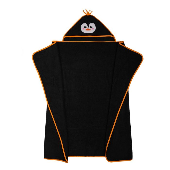 Dvielis ar kapuci "Penguin" 120x100cm
