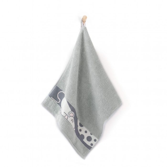 Dvielis (Ēģiptes kokvilnas) "Mouse grey"