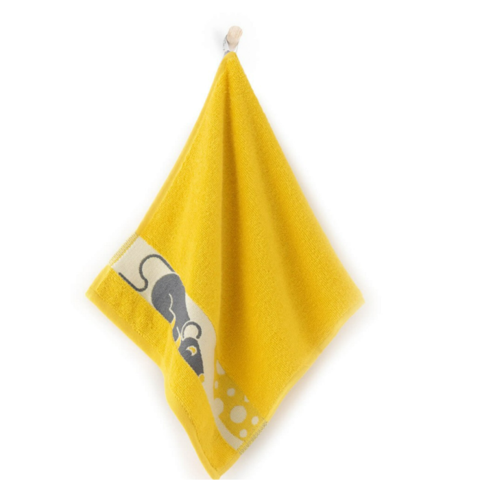 Dvielis (Ēģiptes kokvilnas) "Mouse yellow"