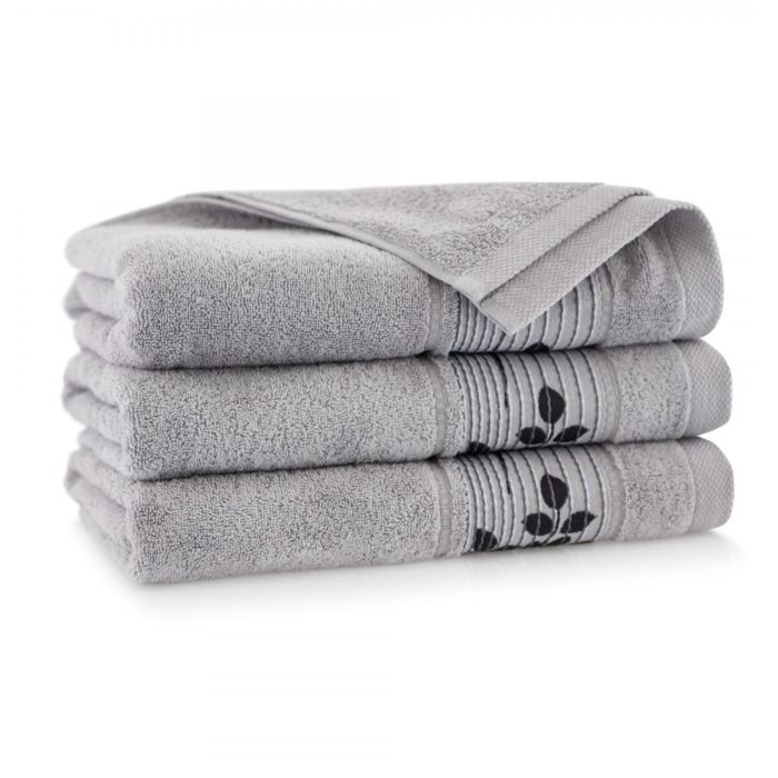 Dvielis (Ēģiptes kokvilnas) "Music" 140x70cm pelēks