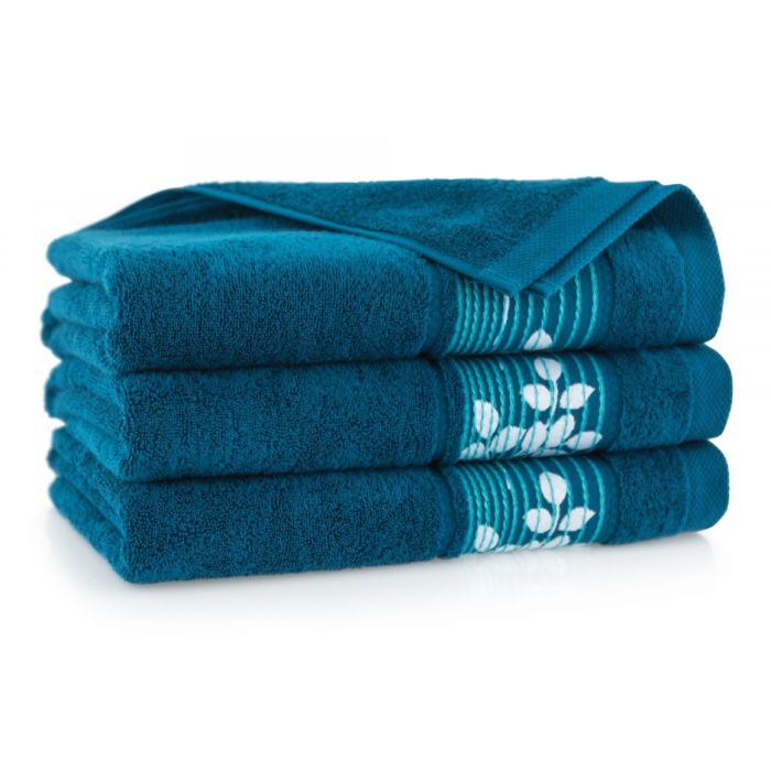 Dvielis (Ēģiptes kokvilnas) "Music" 140x70cm zils