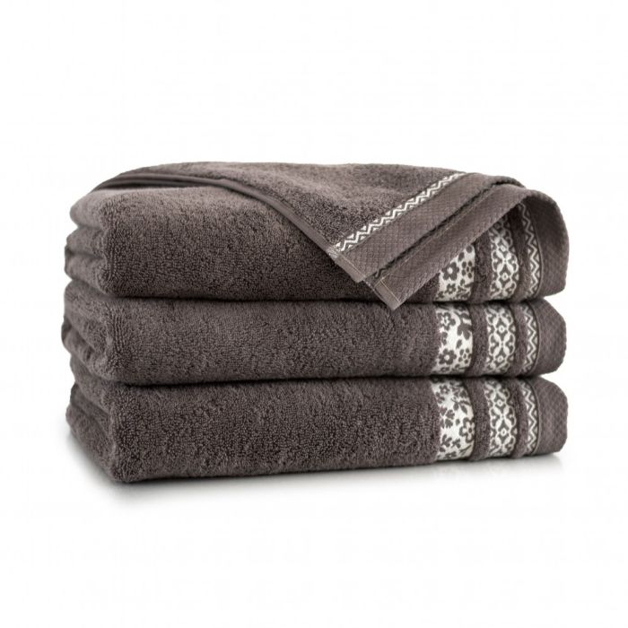 Dvielis (Ēģiptes kokvilnas) "Palermo" 140x70cm brūns