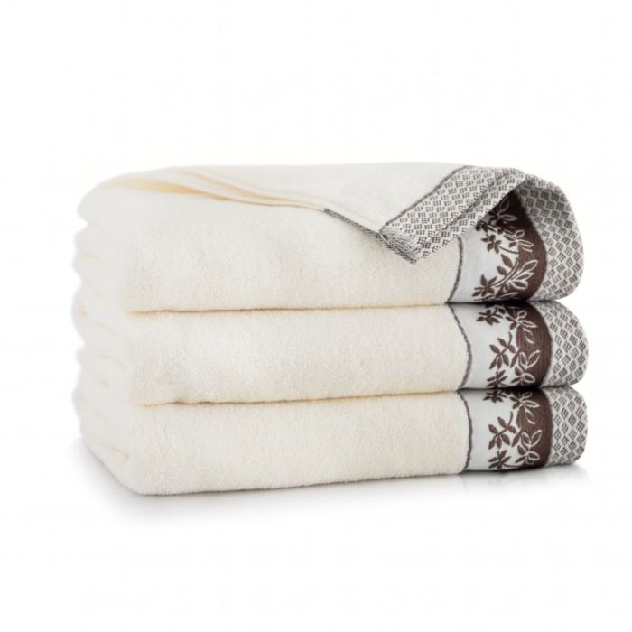 Dvielis (Ēģiptes kokvilnas) "Ustica" 140x70cm bēšs