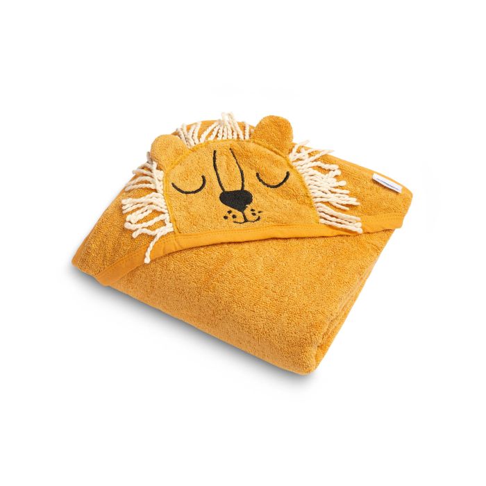 Dvielis mazulim ar kapuci "Lion" 90x90 cm