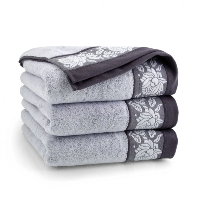 Dvielis "Romantic" 140x70cm pelēks