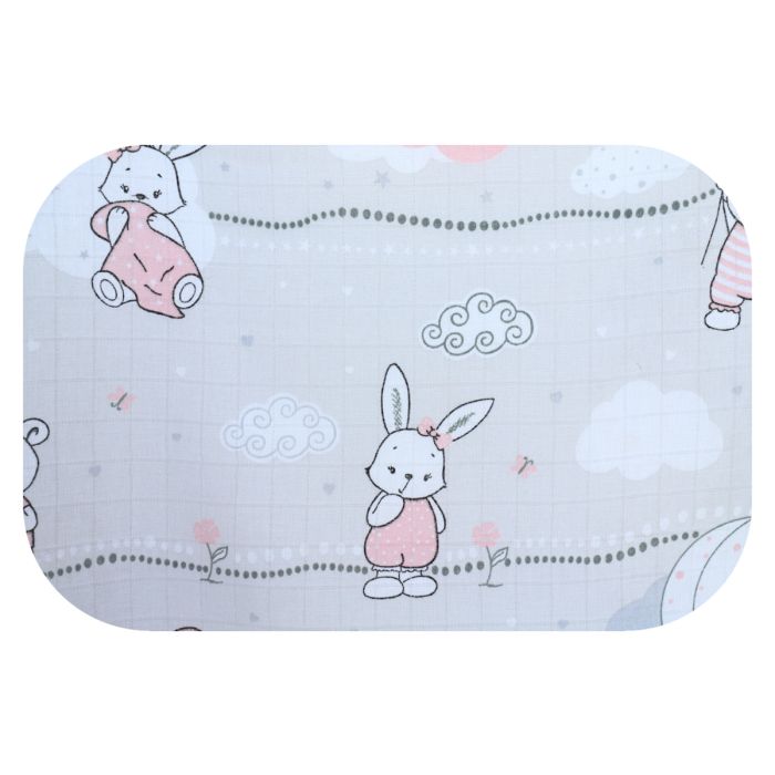 Autiņš flanēļa "Lovely" 70x80 cm, ar zīmējumu, 1gb.