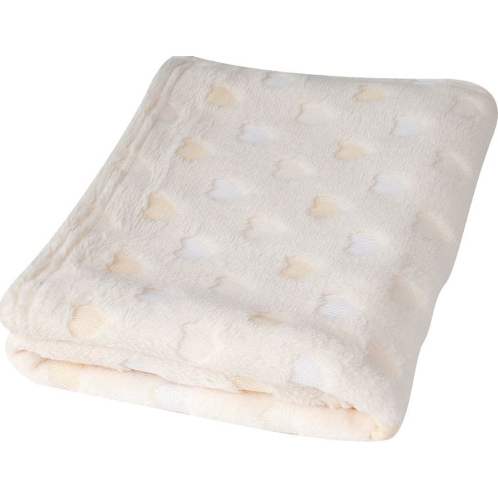 Pledukas kūdikiui "Yellow hearts" 100x75