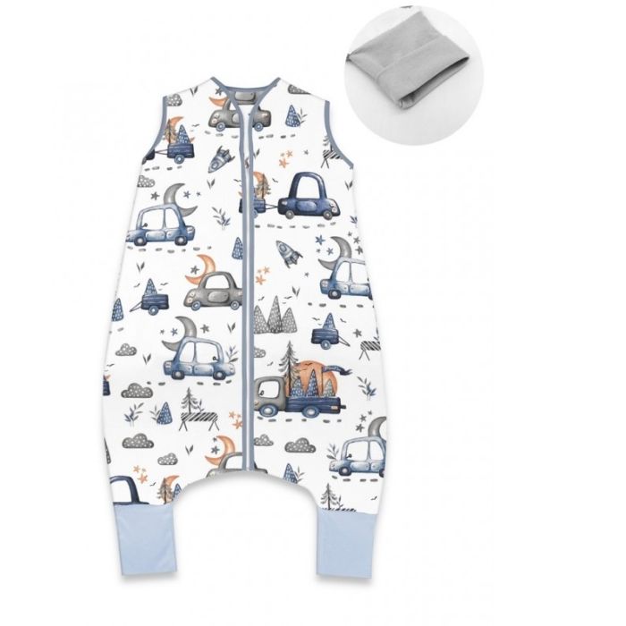 Guļammaiss zīdainim "On road blue" ar kājām 2-2.5 TOG