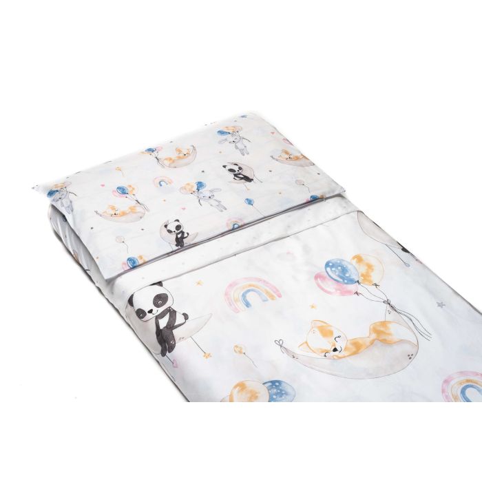 Gultas veļa bērniem 135x100 "Family party" + palags ar gumiju 120x60
