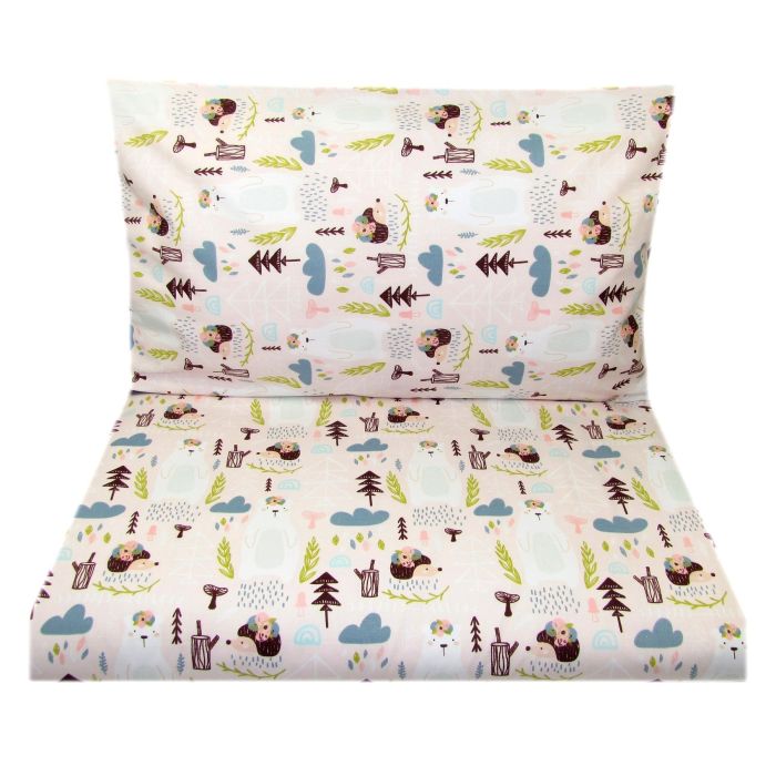 Bērnu gultas veļa šūpulim 80x70cm "Hedgehog" 