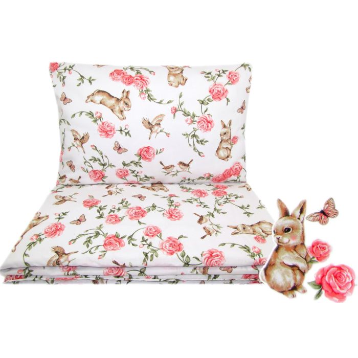  Gultas veļa komplekts šūpulim 80x70cm "Songbirds"