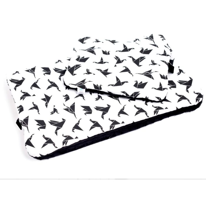 Komplekts ratiņiem "Birds" sega 60x75cm un spilvens 35x25cm