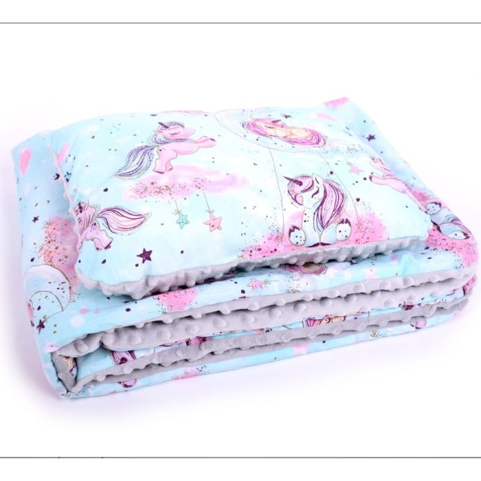 Komplekts ratiņiem "Ponny" sega 100x75cm un spilvens 30X40c