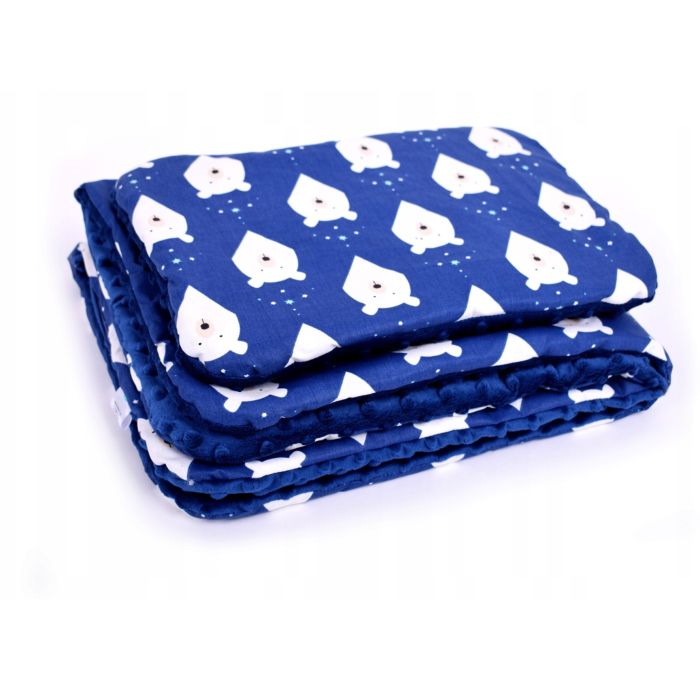 Komplekts ratiņiem "Umka" sega 100x75cm un spilvens 30x40cm