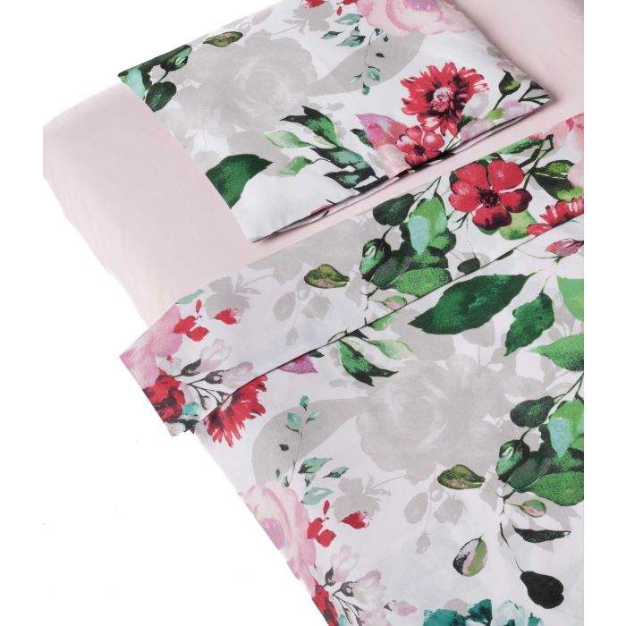 Bērnu gultas veļa 135x100  "Big flowers" 