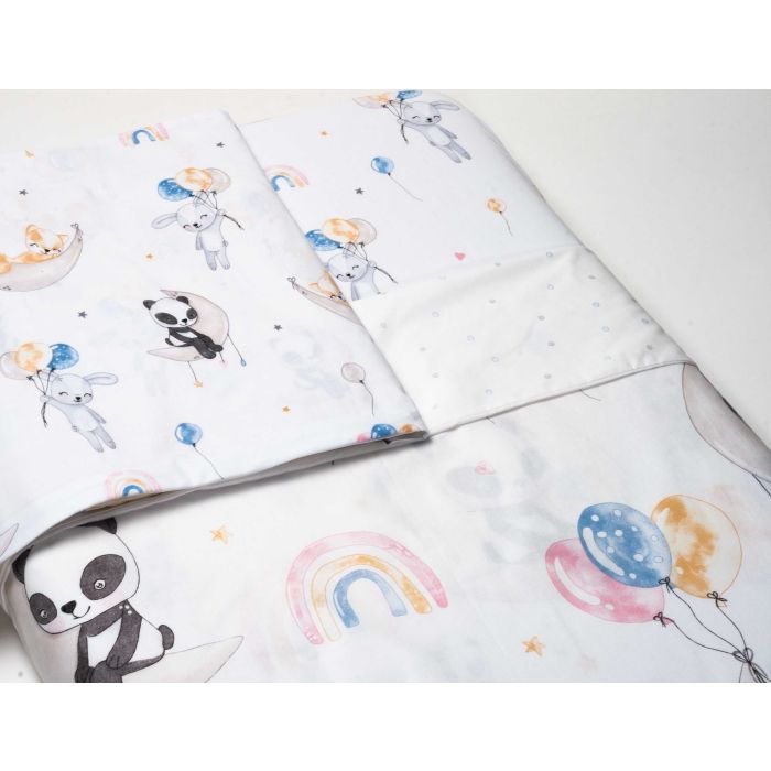 Gultas veļa bērniem 135x100 "Family party" + palags ar gumiju 120x60 