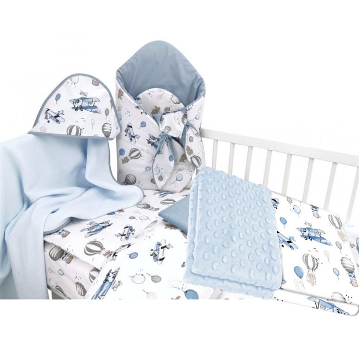 Komplekts jaundzimušajam no 6 daļām "UP blue"