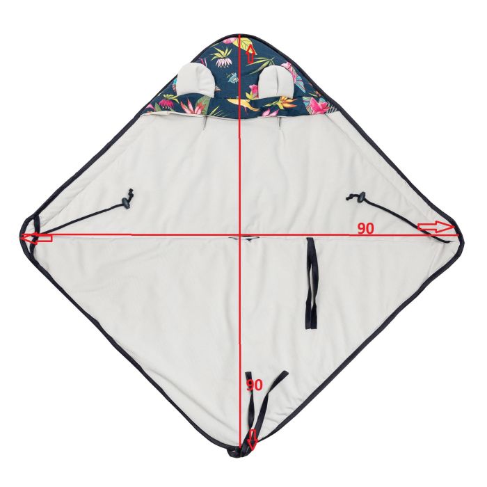 Autosēdeklīša guļammaiss "Velvet ornament" 90x90 cm 