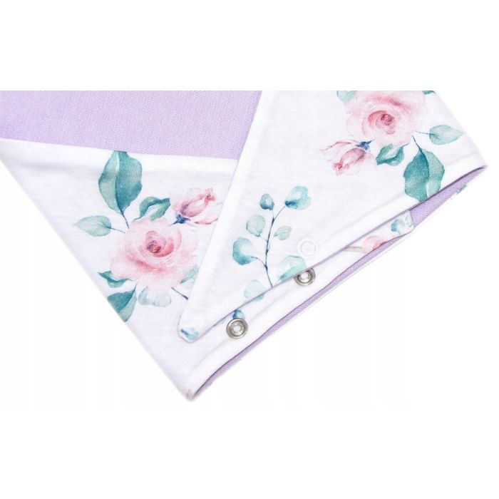 Zīdaiņu cepurīte ar šalli "Love" - Violet