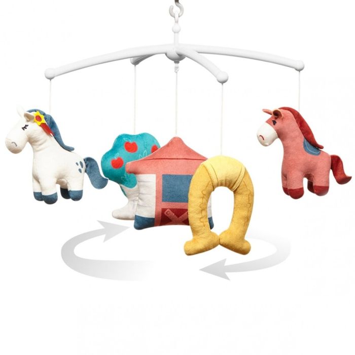 Muzikālais karuselis mazuļa gultiņai "My little pony" ar mīkstām mantiņām