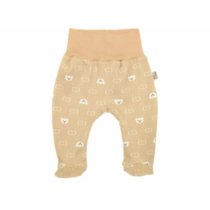 Zīdaiņu bikses "Bear glamour beige", ar kājām