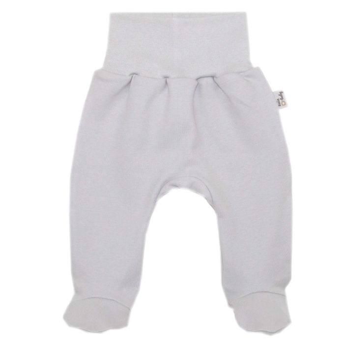 Zīdaiņu bikses "Jersey grey ", ar kājām 