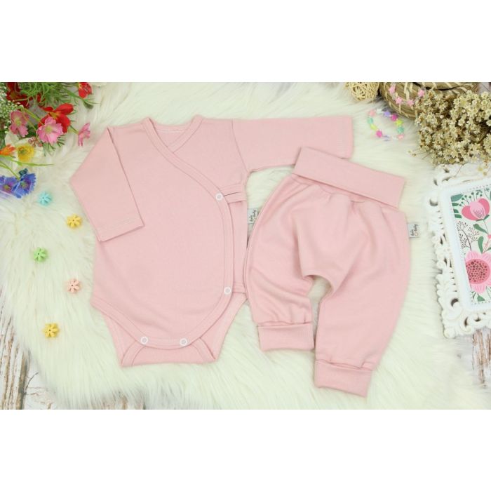 Bērnu komplektiņš no 2 daļam "Blank baggi pale pink" 