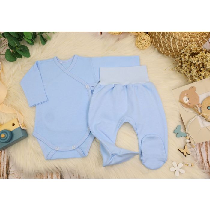 Bērnu komplektiņš no 2 daļam "Blank baby blue" 