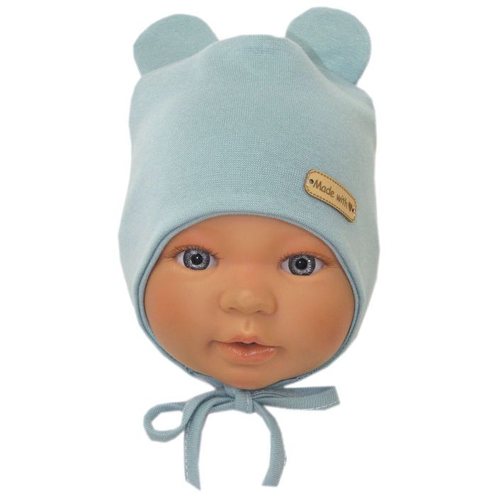 Zīdaiņu cepurīte "Love" - Teal