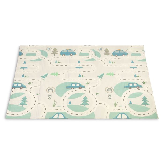 Attīstošs divpusējs rotaļu spēļupaklājs bērniem "ELEPHANTS" 200 x 180 cm 