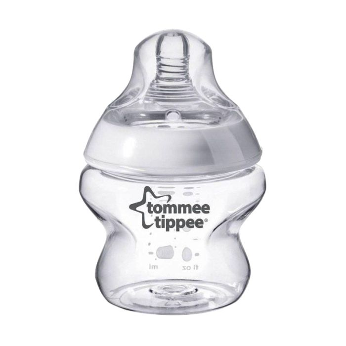 TOMMEE TIPPEE barošanas pudelīte stikla 0m+150ml 