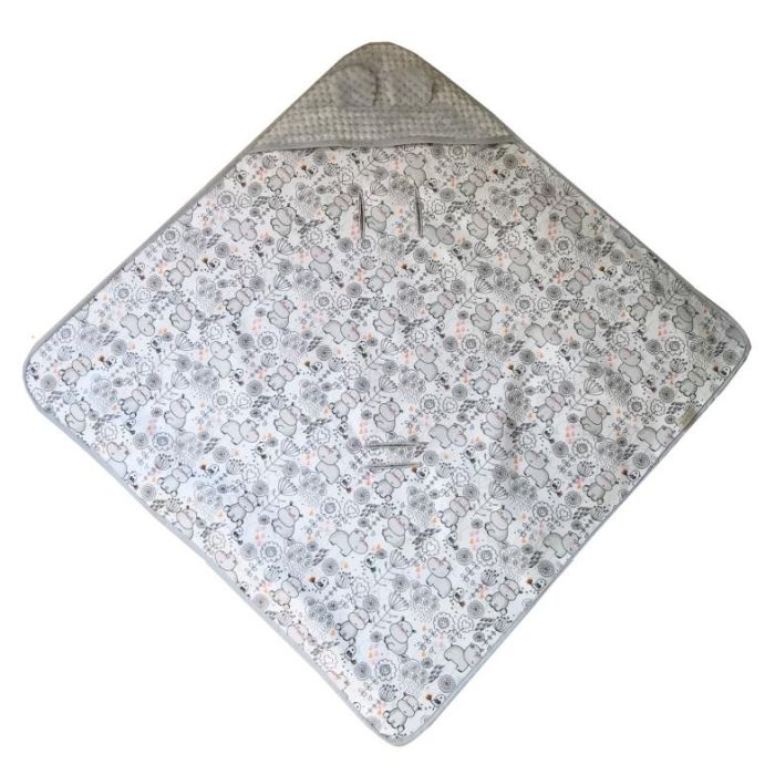 Autosēdeklīša guļammaiss "Forest" 80x80 cm pelēks