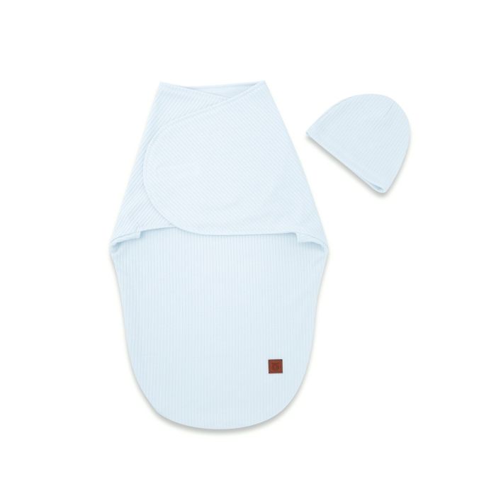 Autiņš - kokons jaundzimušajam Leo interlock soft BABY BLUE