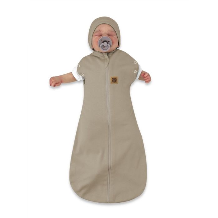 Autiņš - kokons jaundzimušajam Teddy interlock super mokka